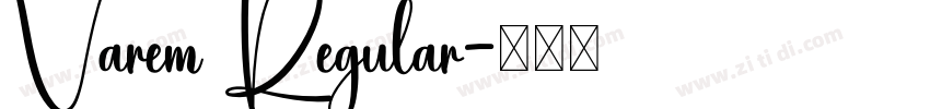Varem Regular字体转换